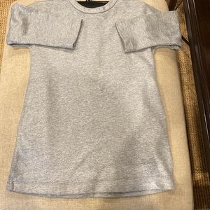 COS SILVER METALLIC SWEAT SHIRT KIDS DRESS